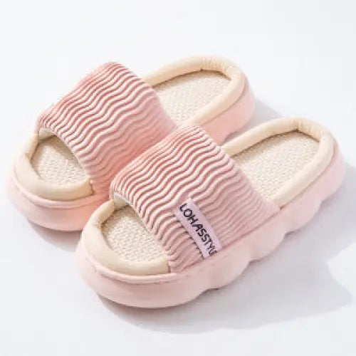WaveSlip Linen Women’s Slippers - Pink / 36to37