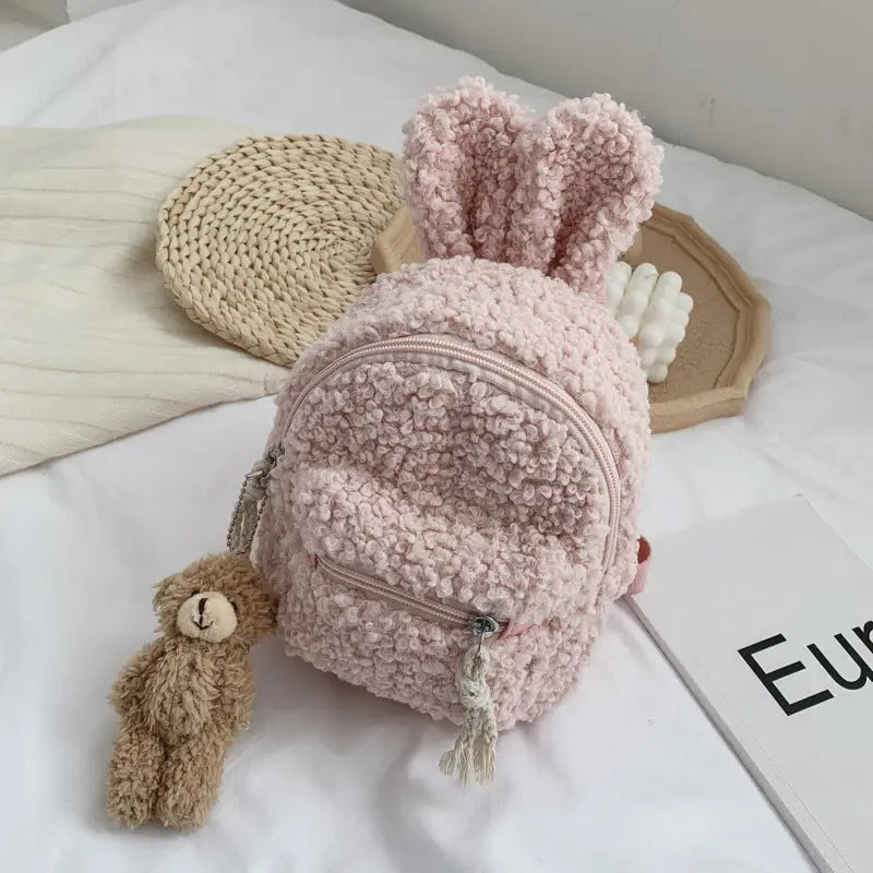 WildTravelCartoon Backpack - Pink / Rabbit