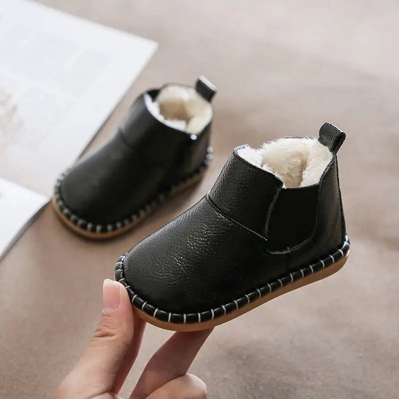 WinterSoft Baby Shoes - Black / 18