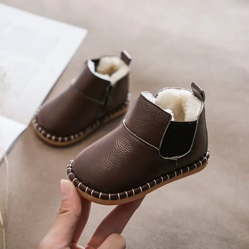 WinterSoft Baby Shoes - Brown / 18