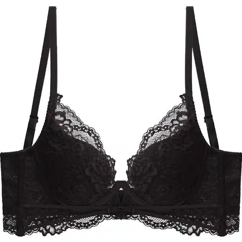 Women’s Fashionable White Underwear With Big Breasts - Black single piece / 70ABC Pass Cup