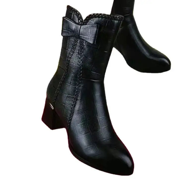 Women’s Waterproof Platform Bow Casual Shoes