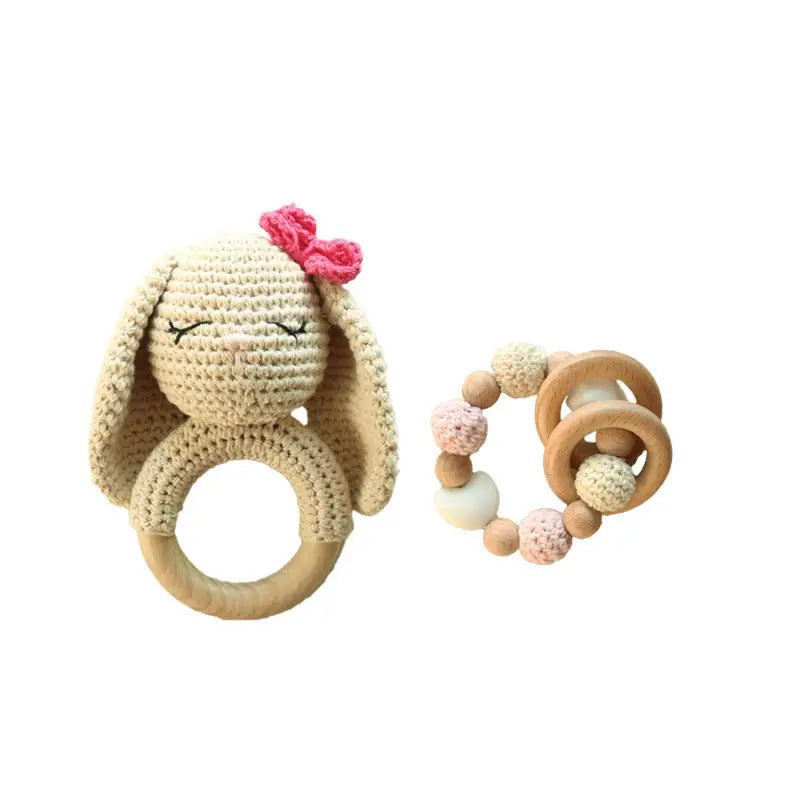 Wooly Bunny Rattle - 2 Style