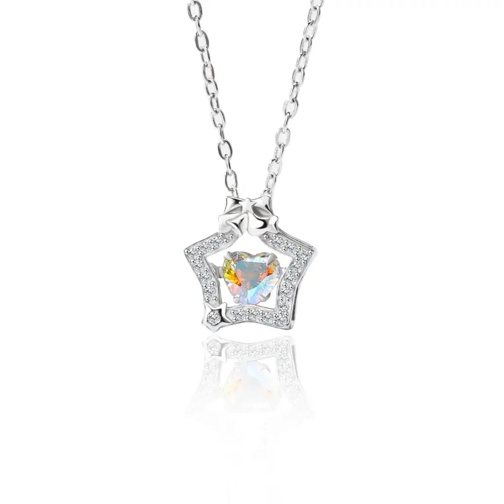 XINGX S925 Radiant Silver Necklace - Summer Luxe - White Gold Color / 925 Silver