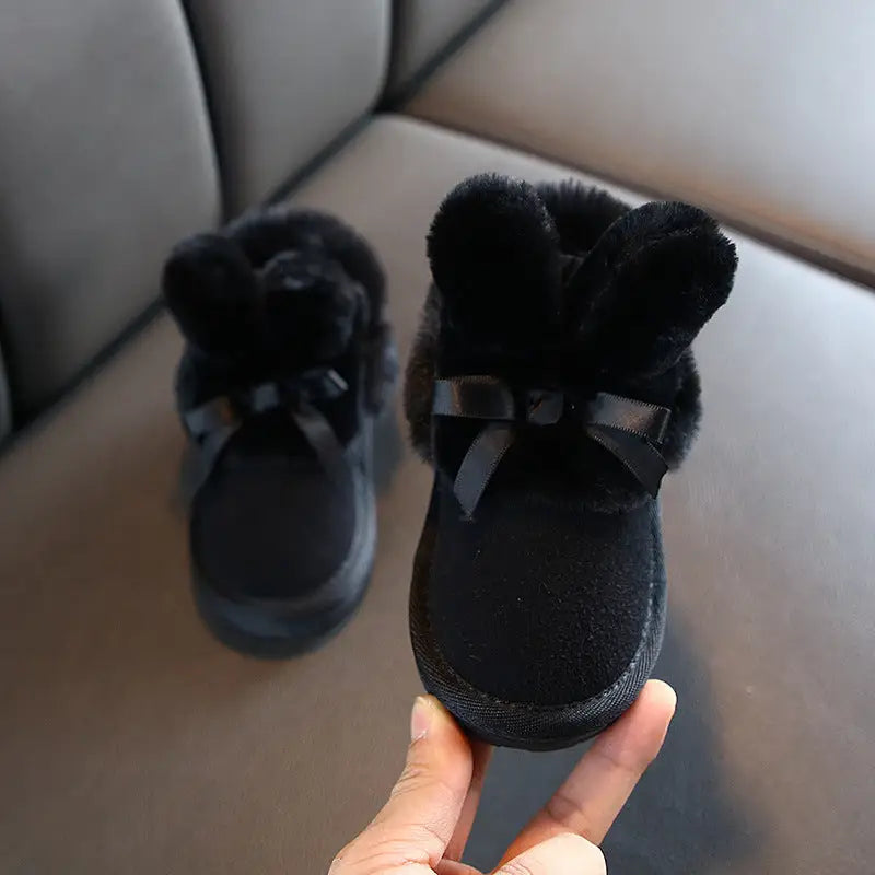 Xuebu Princess Cozy Winter Boots - Black / 28