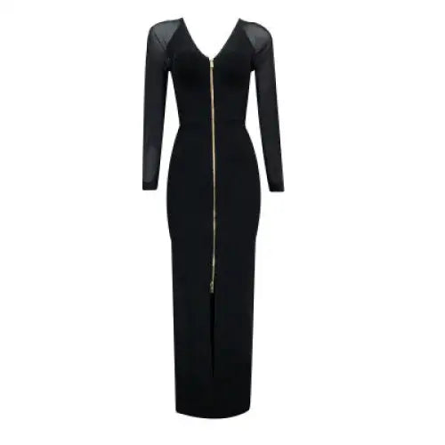 Zip It Up Dress - black / XL