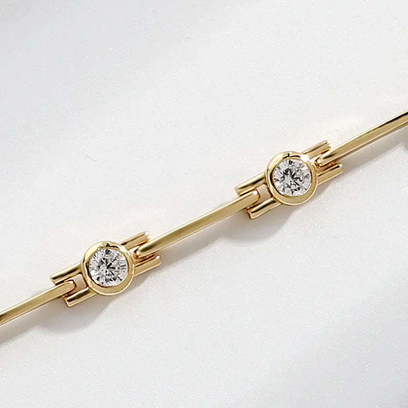 Zirconium Gold Bracelet