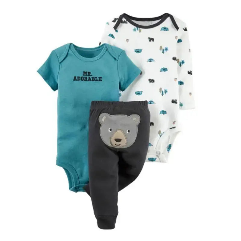 Unisex Newborn Romp Suit in Soft Breathable Fabric - LauBelle