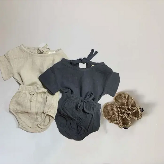 Summer Breezy Baby Shirt and Shorts Set - LauBelle