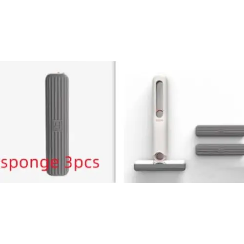 Compact Single Hand Grip Mop with Ring Push-Pull Dehydration System - LauBelle