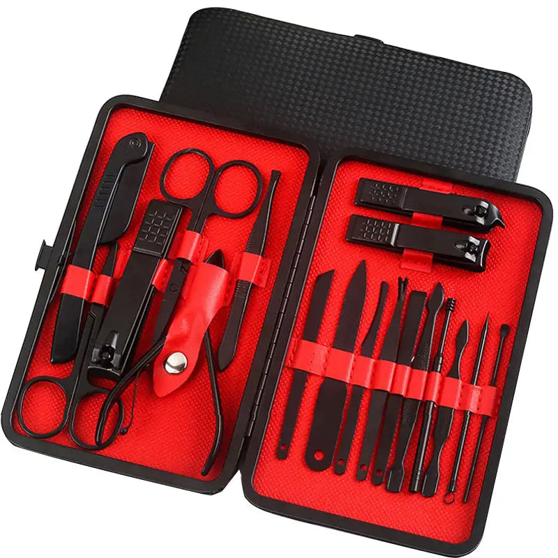Professional Scissors Nail Clippers Set Ear Spoon Dead Skin Pliers Nail Cutting Pliers Pedicure Knife Nail Groove Trimmers - LauBelle Brand
