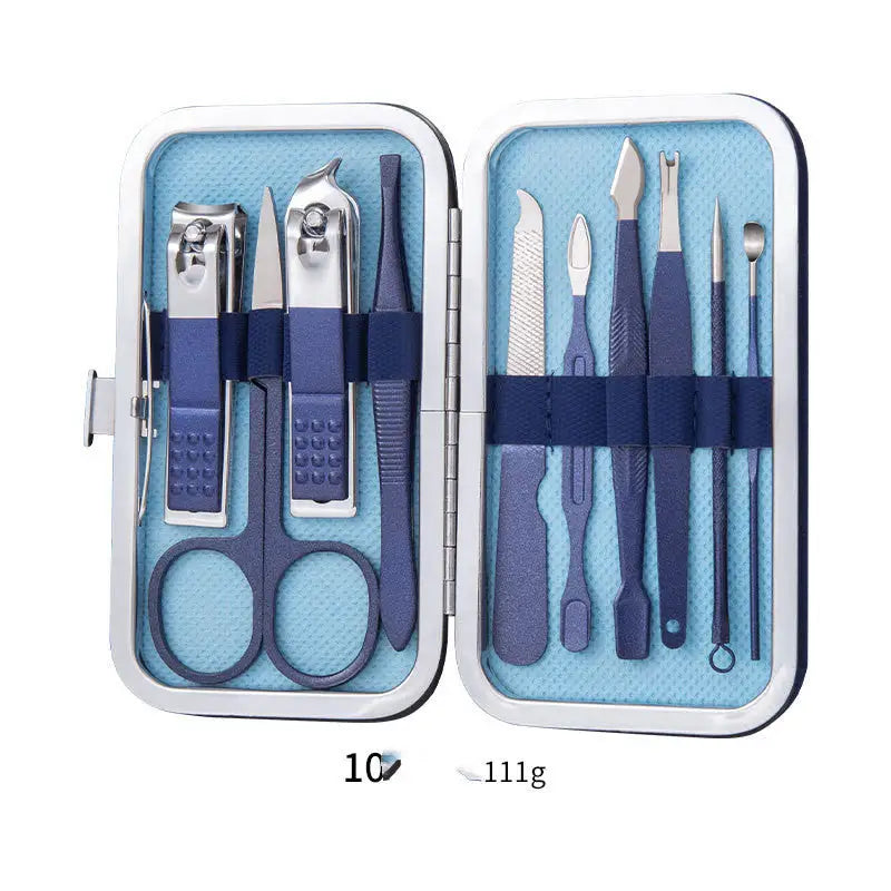Professional Scissors Nail Clippers Set Ear Spoon Dead Skin Pliers Nail Cutting Pliers Pedicure Knife Nail Groove Trimmers - LauBelle Brand