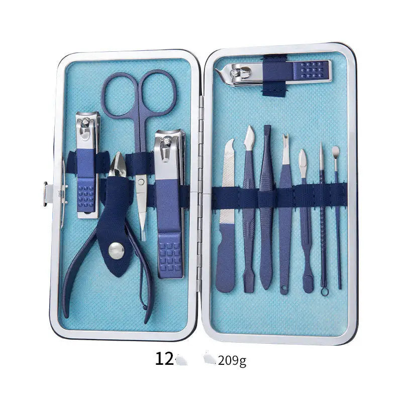 Professional Scissors Nail Clippers Set Ear Spoon Dead Skin Pliers Nail Cutting Pliers Pedicure Knife Nail Groove Trimmers - LauBelle Brand