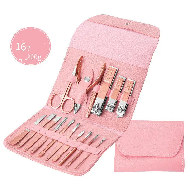 Professional Scissors Nail Clippers Set Ear Spoon Dead Skin Pliers Nail Cutting Pliers Pedicure Knife Nail Groove Trimmers - LauBelle Brand