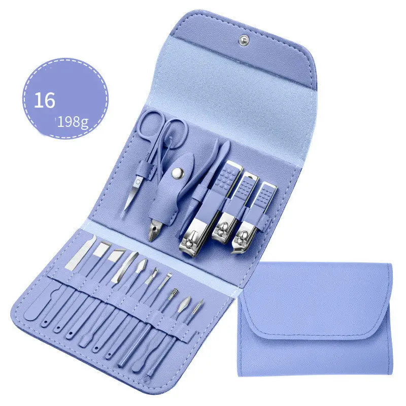 Professional Scissors Nail Clippers Set Ear Spoon Dead Skin Pliers Nail Cutting Pliers Pedicure Knife Nail Groove Trimmers - LauBelle Brand