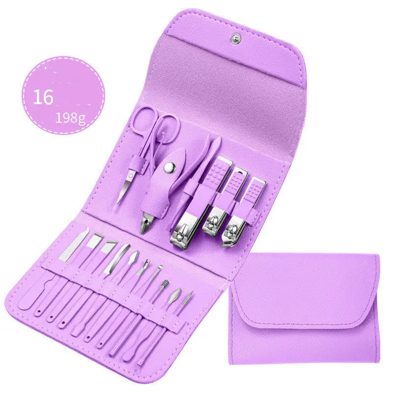 Professional Scissors Nail Clippers Set Ear Spoon Dead Skin Pliers Nail Cutting Pliers Pedicure Knife Nail Groove Trimmers - LauBelle Brand