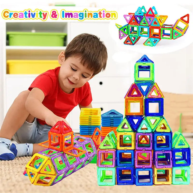 Magnetic Building Blocks DIY Magnets Toys For Kids Designer Construction Set - LauBelle
