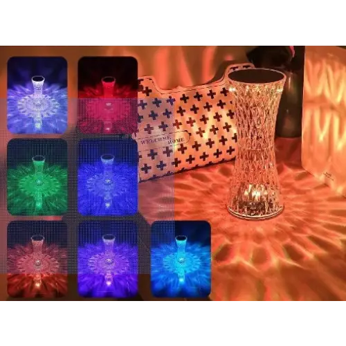 Diamond Style RGB16 Color Touch Night Light with Remote Control - LauBelle