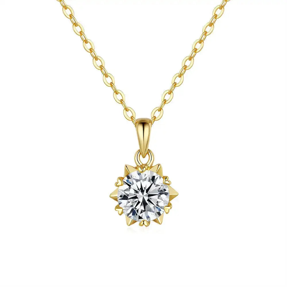 Radiant Moissanite Pendant Necklace for Elegant Versatility - LauBelle