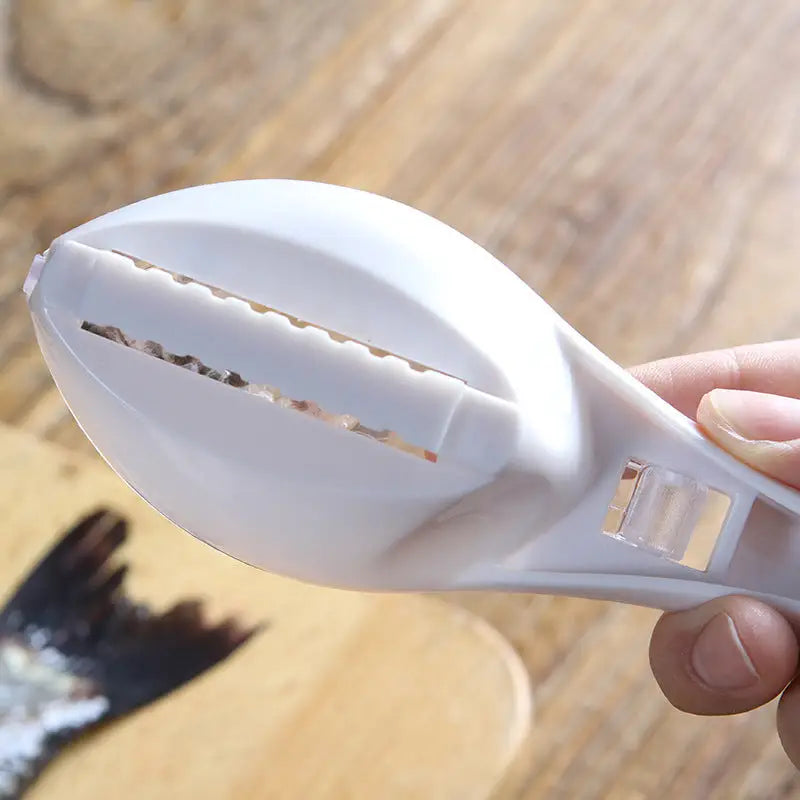 Fish Shaped Scale Remover with Cover for Clean and Easy - LauBelle Brand