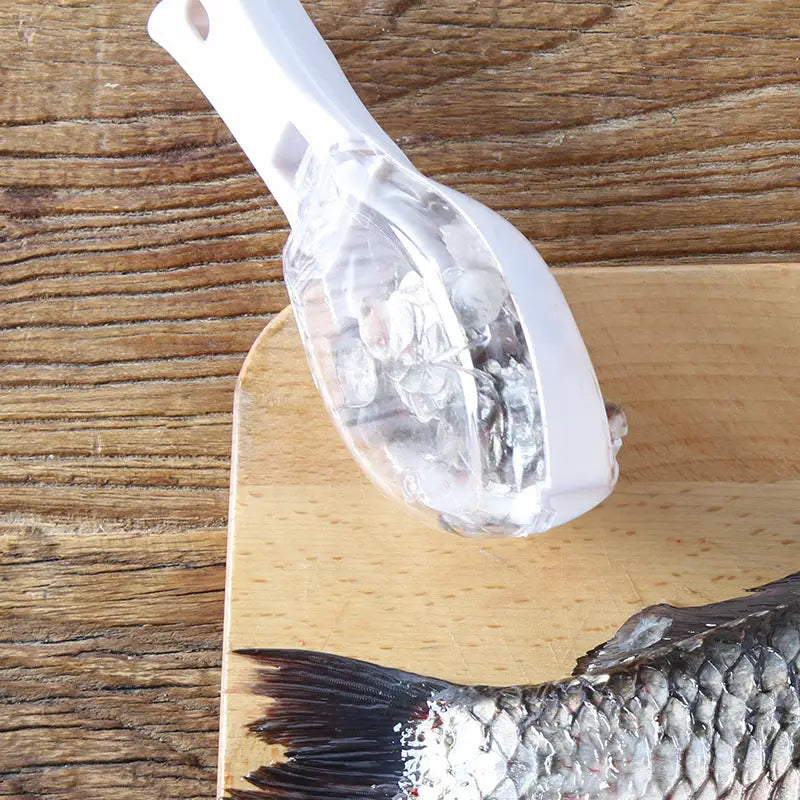 Fish Shaped Scale Remover with Cover for Clean and Easy - LauBelle Brand