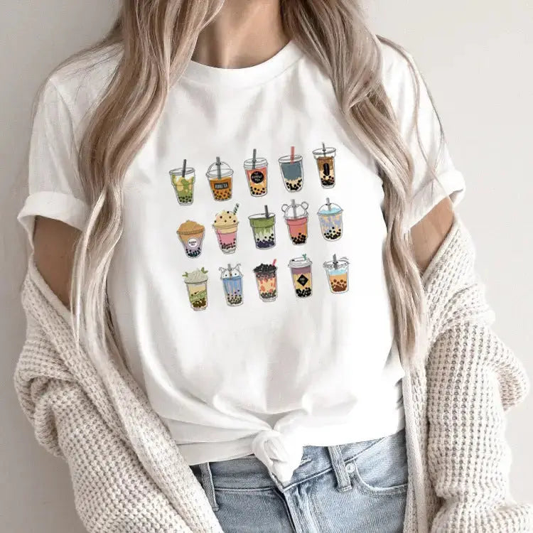 ChicMe Custom Womens Short Sleeve Floral Bunny T-Shirt - LauBelle Brand