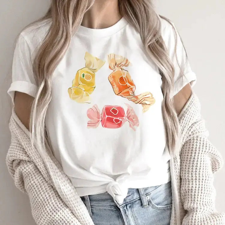 ChicMe Custom Womens Short Sleeve Floral Bunny T-Shirt - LauBelle