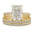Glacier Sparkle Crystal Ring Set Three Unique Designs - LauBelle