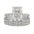 Glacier Sparkle Crystal Ring Set Three Unique Designs - LauBelle