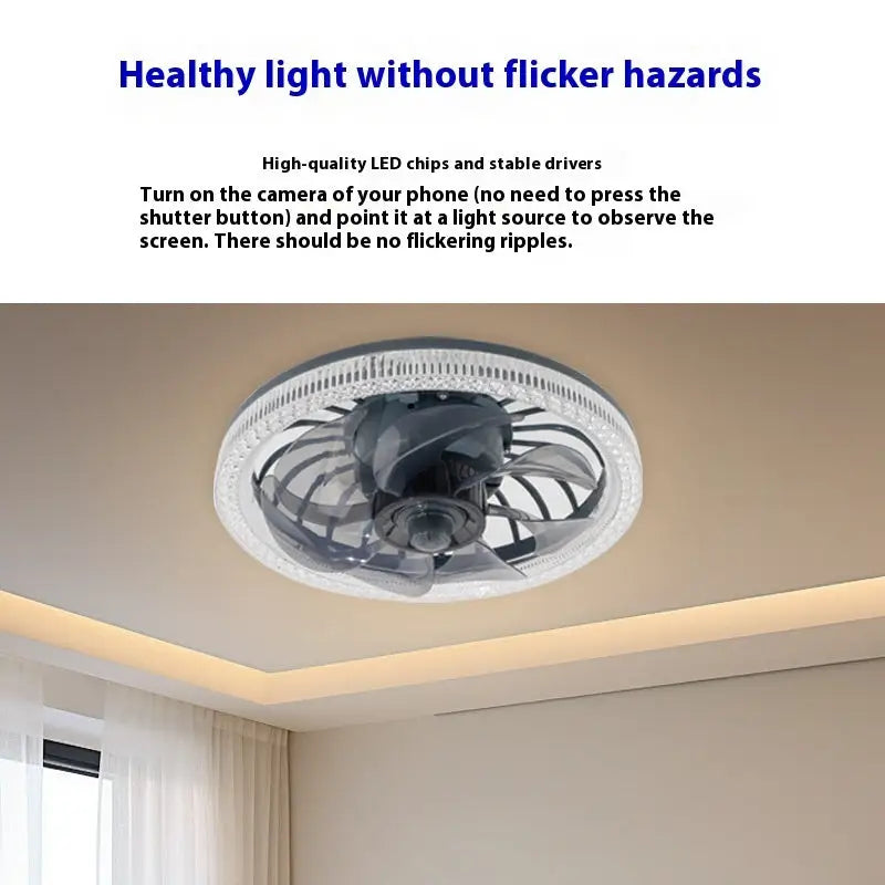 Modern Ceiling Fan Light with Remote Control for Living Room or Bedroom - LauBelle Brand