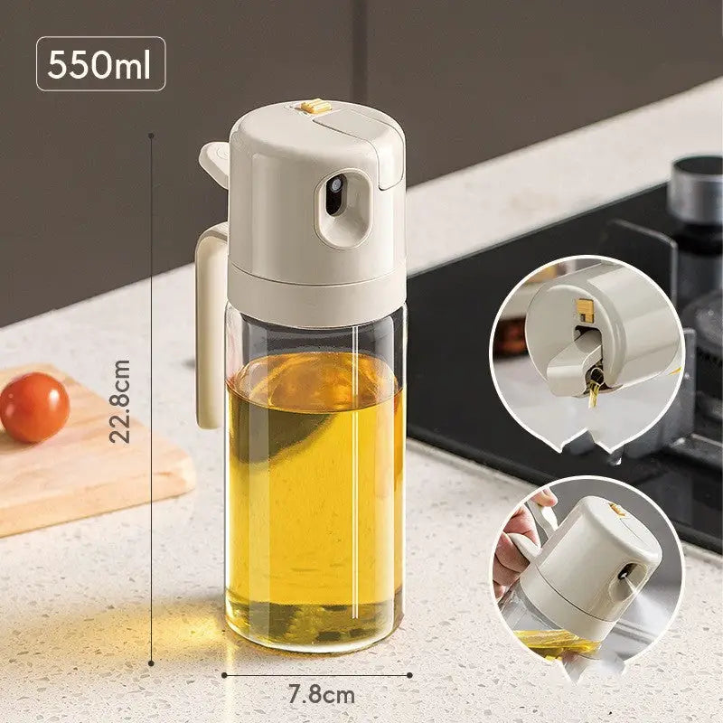 Automatic Olive Oil Spray Bottle with One-Handed Operation - LauBelle Brand