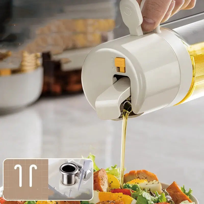 Automatic Olive Oil Spray Bottle with One-Handed Operation - LauBelle Brand