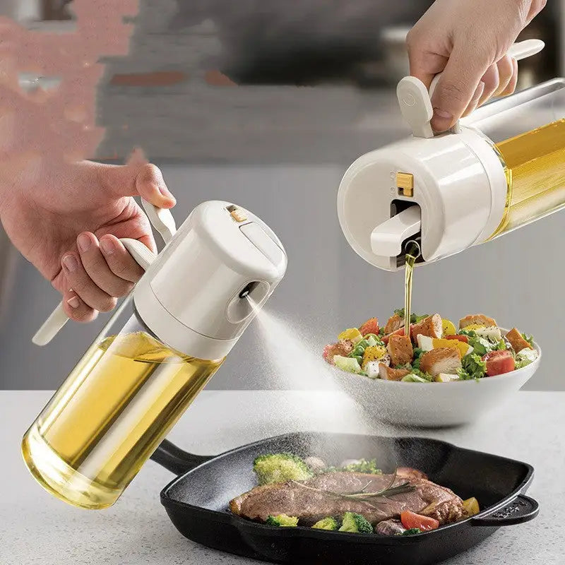 Automatic Olive Oil Spray Bottle with One-Handed Operation - LauBelle Brand
