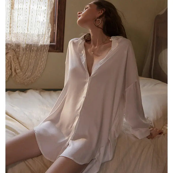 Chiffon Sleep Set with Camisole Top and Shorts - LauBelle