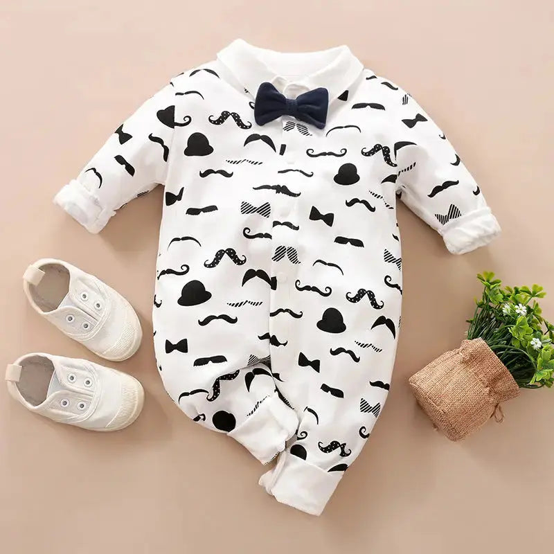 Gentleman's Long Sleeve Romper for Infants - LauBelle