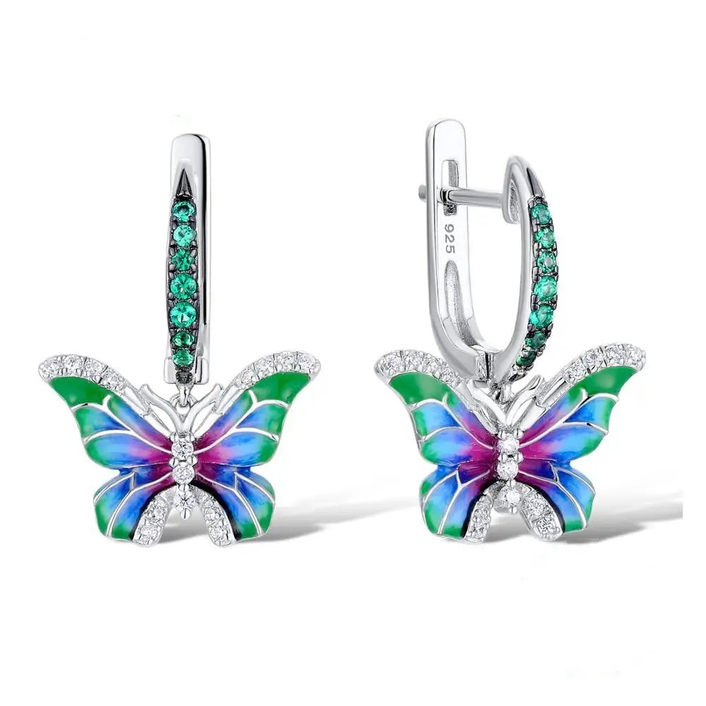 Colorful Epoxy Butterfly Ring Enamel Paint Set - LauBelle