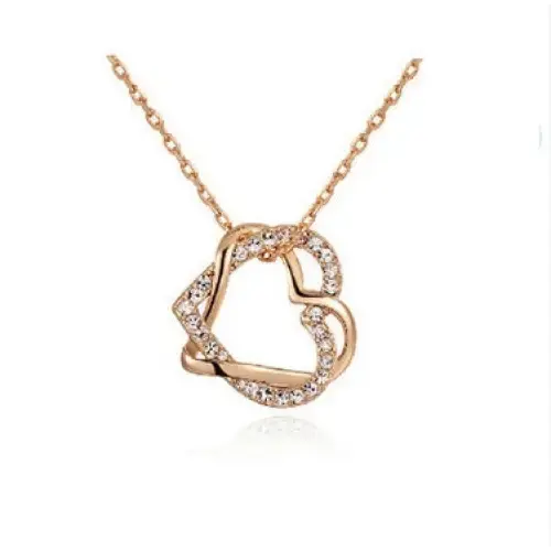 Timeless Love Heart Pendant with Diamond Center - LauBelle