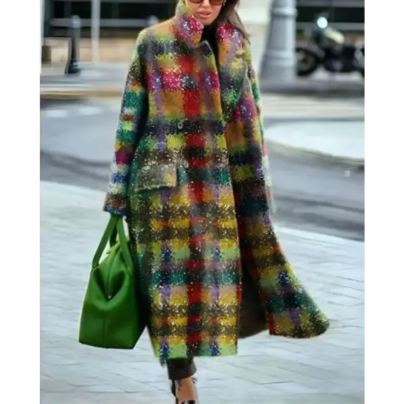 Dragon and Phoenix Woolen Coat with Intricate Back Design - LauBelle Brand