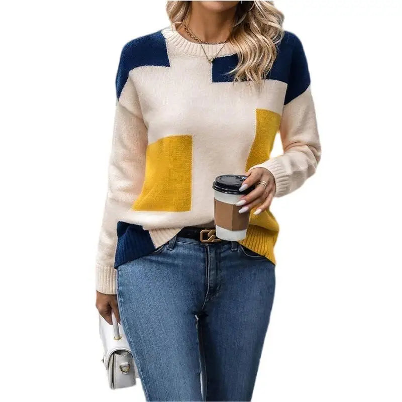ColorBlend Loose Knit Vibrant Layering Sweater - LauBelle