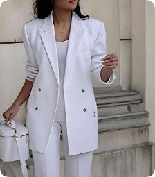 Elegance: Women's Casual Slim Fit Suit Set - LauBelle