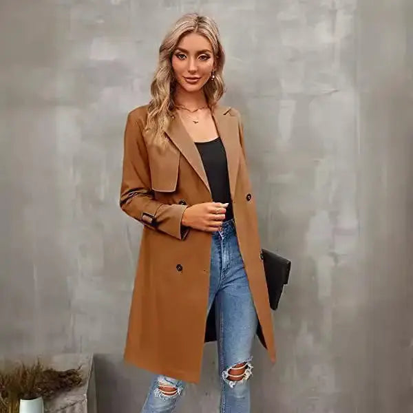 DoubleRow Slim Overcoat for Men - LauBelle