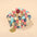 Layered Wood Bead Bracelet with Metal Accents - LauBelle