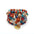 Layered Wood Bead Bracelet with Metal Accents - LauBelle