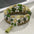 Layered Wood Bead Bracelet with Metal Accents - LauBelle