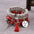 Layered Wood Bead Bracelet with Metal Accents - LauBelle