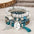Layered Wood Bead Bracelet with Metal Accents - LauBelle