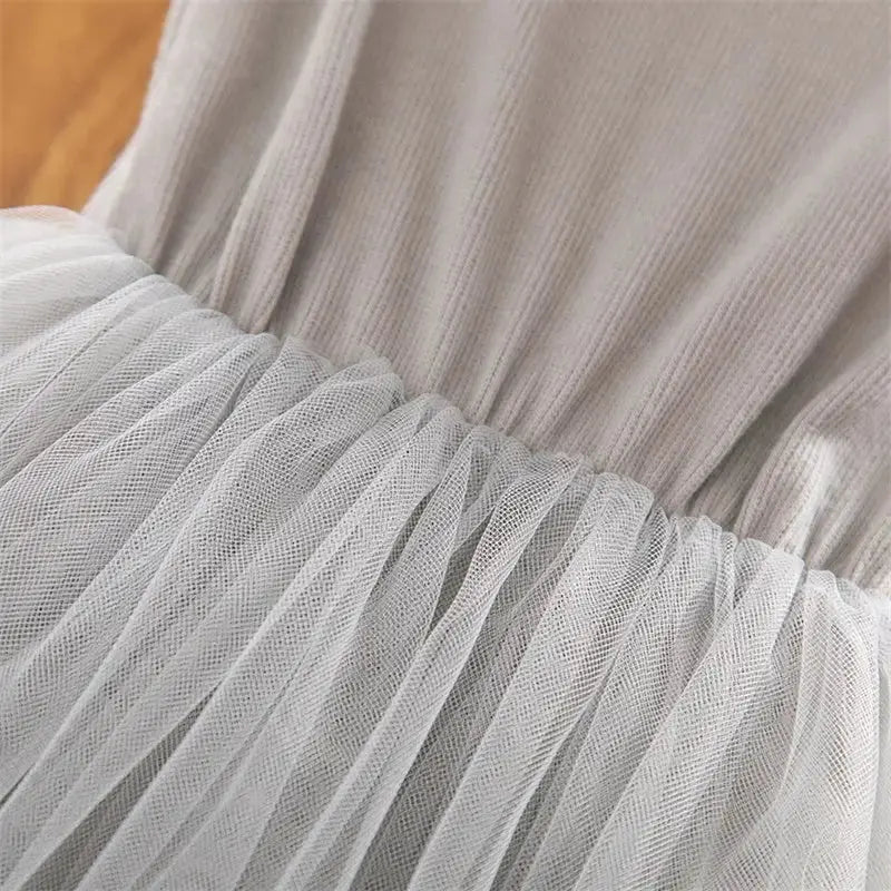 LaceWhirl Dreamy Gown with Lace and Swirl Pattern for Kids Aged 3 to 8 - LauBelle