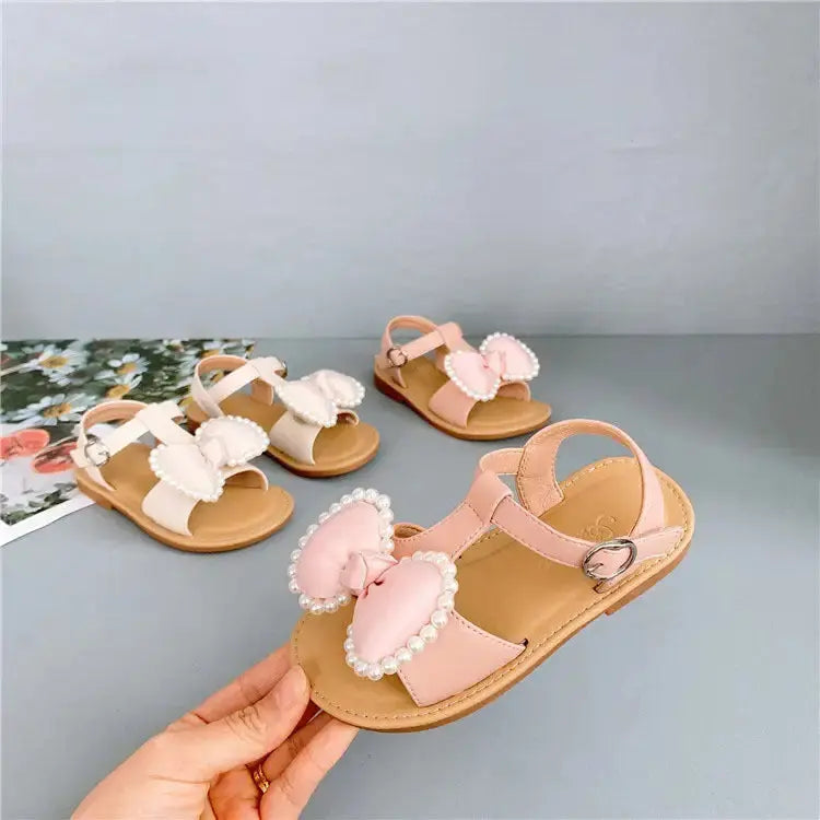 TwinkleToes Girls Bowknot Sandals for Summer Style and Comfort - LauBelle Brand