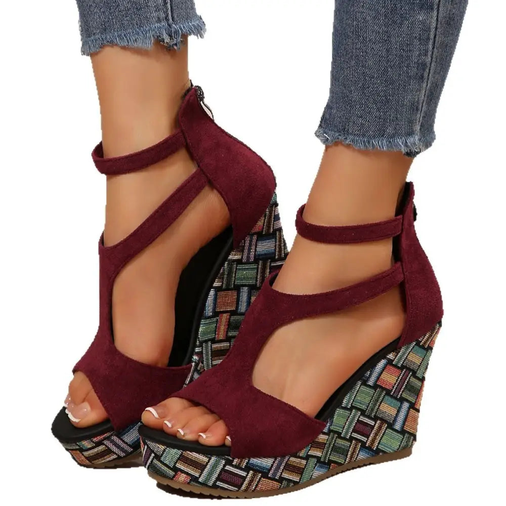 FishMouth Scaffold Shoes - Multi - LauBelle Brand