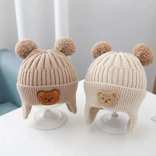 Bear Baby Hat with Soft Cozy Material - LauBelle